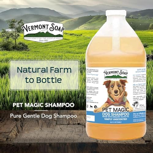 VERMONT SOAP Organic Pet Shampoo, Unscented Natural Dog Shampoo, 64 oz - Image 5