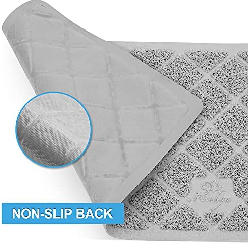 Niubya Premium Cat Litter Mat, Litter Box Mat with Non-Slip and Waterproof Backing, Litter Trapping Mat Soft on Kitty Paws and Easy to Clean, Cat Mat Traps Litter from Box - Image 5