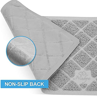 Niubya Premium Cat Litter Mat, Litter Box Mat with Non-Slip and Waterproof Backing, Litter Trapping Mat Soft on Kitty Paws and Easy to Clean, Cat Mat Traps Litter from Box - Image 5
