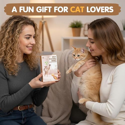 Cat Fetch Toy, Flying Disc Launcher with 6 Flying Discs - Image 6