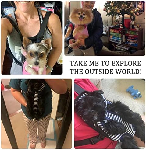 Dog Carrier Legs Out Front Pet Carrier Backpack Adjustable Puppy Cat Small Bag with Shoulder Strap and Sling for Traveling Hiking Camping Outdoor (XL, Blue) - Image 3