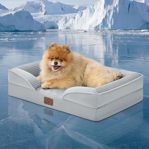 Bedsure Cooling Dog Beds for Small Dogs Washable Original Design by BEDSURE