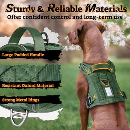 rabbitgoo Tactical Dog Harness for Large Dogs, No Pull Service Pet Vest - Image 6