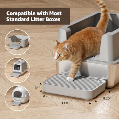 Litter Box Step, Litter Box Ramp/Catcher with Filter Function,Anti-Tracking - Image 2