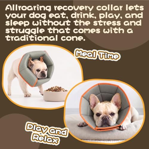 Allroaring Soft Dog Recovery Cone Adjustable Stop Licking Wounds Orange M - Image 6