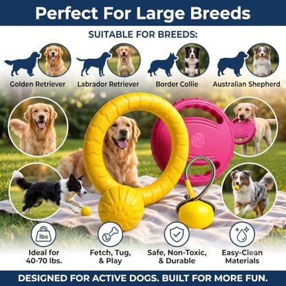 4-Piece Floating Dog Toys, Medium & Large Dogs - Image 6