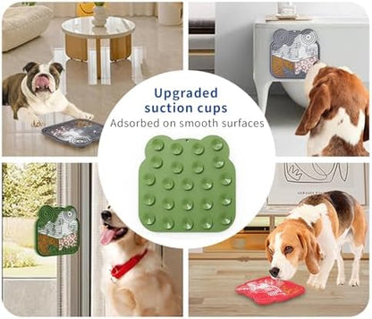 LPFALASAT Frog 3 Pack - Silicone Dog & Cat Lick Mat with Suction Cups - Anxiety Relief/Promotes Healthy Eating/Frozen & Dishwasher Safe - Pet Peanut Butter Lick Pad - Image 5