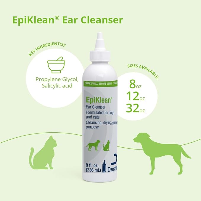 EpiKlean Ear Cleanser for Dogs and Cats, 8 oz