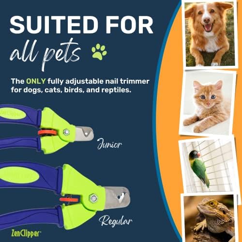 Zen Clipper Precise Dog Nail Clippers - Adjustable Safety Blade, No Overcutting - Stress Free Dog Grooming at Home - Easy to Use Pet Clippers with Sharp Blades for Clean, Splinter Free Cut - Image 4