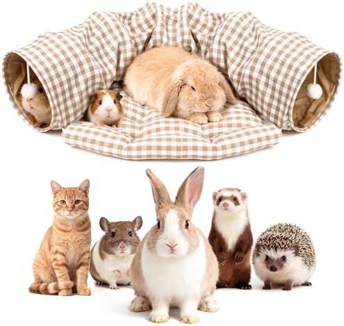 Bunny Tunnel Bed, Collapsible Tunnel Tubes with Removable Bed by Unknown