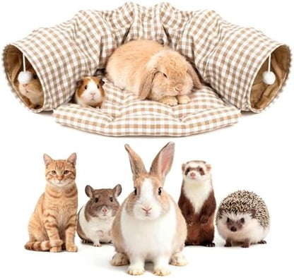 Bunny Tunnel Bed, Collapsible Tunnel Tubes with Removable Bed by Unknown
