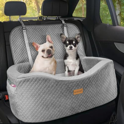 BLVRYVIO Large Dog Car Seat for Medium Sized Dogs Under 55lbs or 2 Smalls by BLVRYVIO
