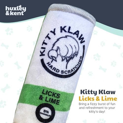 Huxley & Kent Plush Crinkle Catnip Cat Toy, Kitty Klaw Licks & Lime - Image 2
