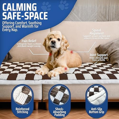 Backseat Pet Bed Mat, Anti-Slip Dog Mat for Car Backseat, Machine Washable Soft Non-Slip Travel Dog Car Mat for Large Dogs Custom Fit for Back Seat Extenders and Seat Covers (25.5 x 53 Inch) - Image 4