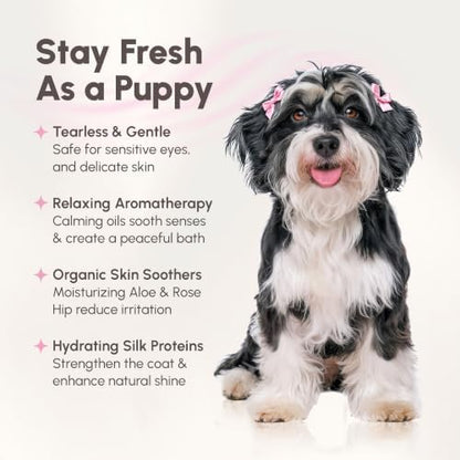 Best Shot Scentament Spa Caressing Puppy Wash, Wild Orchid Vanilla, 16 oz - Image 6