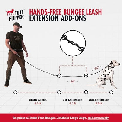 Add-On Accessory Bungee Leash | Add One Large Dog Up to 125 lbs | Requires Purchase of Two Large Dog Hands Free Bungee Leashes Sold Separately | Buy One for Three Dogs | Buy Two for Four Dogs - Image 3