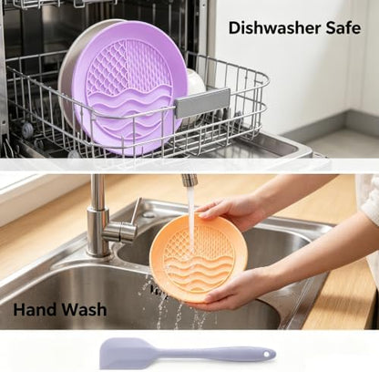 2 Pack Dogs Cats Lick Mat, Silicone Slow Feeder with Suction Cups - Image 5