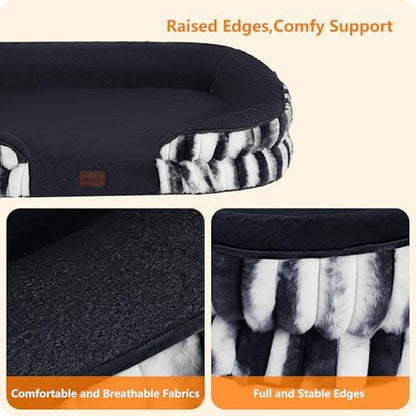 Dwanton Orthopedic Waterproof Medium Dog Bed Sofa, Gel Memory Foam, 36" - Image 5