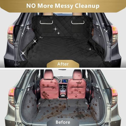F-color SUV Cargo Liner for Dogs - Heavy Duty Cargo Cover for Mid-Size SUVs - Image 3