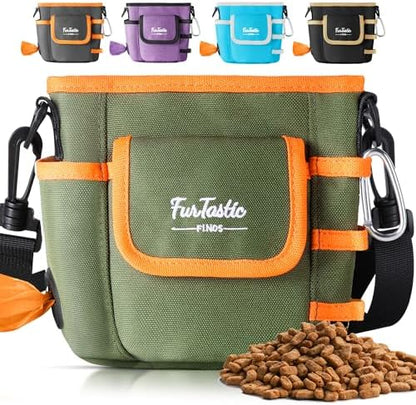 Dog Treat Pouch with Magnetic Closure for Pet Training by FurtasticFinds