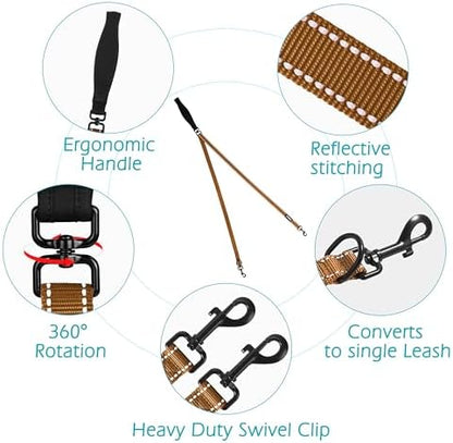 PetBonus Two Point Control Dog Leash, No Tangle Training Walking Leashes - Image 3