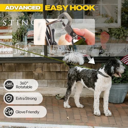 Fida 10 FT Heavy Duty Dog Leash, Dual Padded Handles for Medium Large Dogs - Image 2