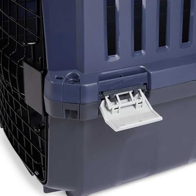 EveryYay by Petco 2-Door Pet Kennel Small 23" L X 15.4" W X 15.8" H Navy & Grey