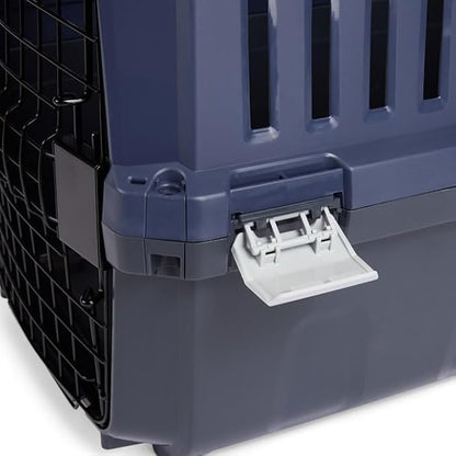 EveryYay by Petco 2-Door Pet Kennel Small 23" L X 15.4" W X 15.8" H Navy & Grey