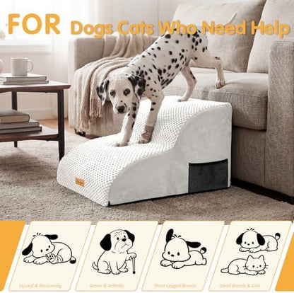 Topmart High Density Extended Foam Dog Ramp&Steps 2 Tiers,11.8" High - Image 5