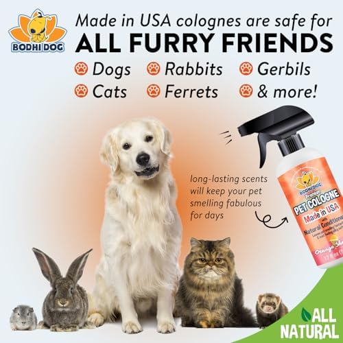 Bodhi Dog Natural Dog Cologne (Orange Sherbert) - Premium Scented Deodorizing Pet Perfume w/Conditioner for Dogs & Cats - Keeps Pets Fresh & Clean - Gentle and Safe Formula, Made in USA (17 Fl Oz) - Image 5