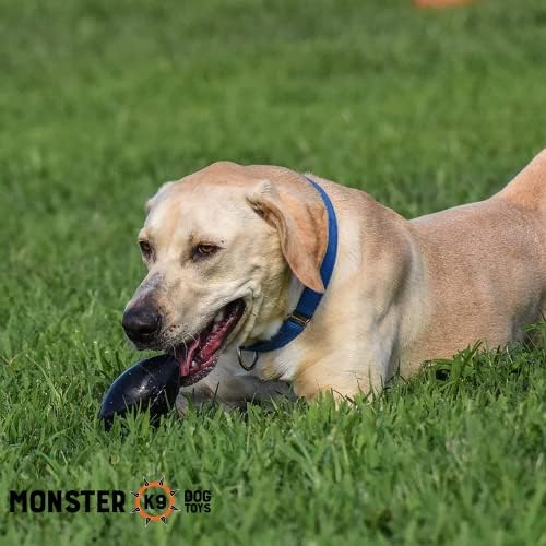 Monster K9 Indestructible Dog Toy – Lifetime Replacement - Durable Ball Chew Toy for Aggressive Chewers - Safe Non-Toxic Natural Rubber - Chew & Fetch - Tough, Heavy Duty - Med/Large Breed, 5" L - Image 6