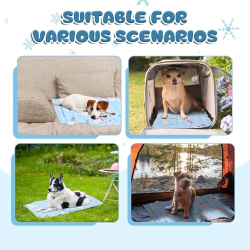 Nuanchu Pet Cooling Mat, Rainbow Bear, 11.81 x 19.69 Inches, 1 Pcs - Image 5