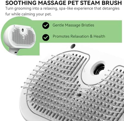 Pet Steam Brush, 3-in-1 Spray Hair Removal Comb for Dog and Cat, Steam for Shedding and Grooming, Spritz Defur Comb, Water Brush for Long & Short Haired Pets - Image 5