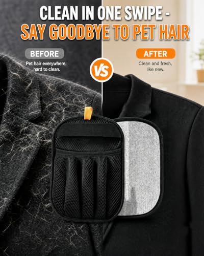 Pet Hair Removal Glove, Five-Finger Electrostatic Pet Hair Removal Glove - Image 3