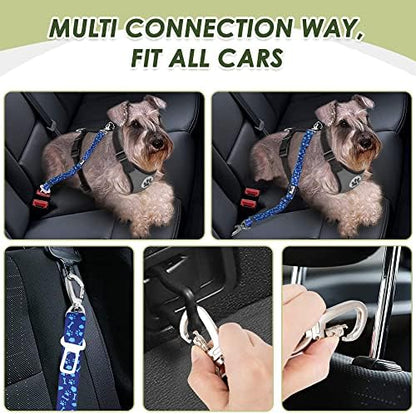 SlowTon Dog Seatbelt, 2 Pack Adjustable Heavy Duty Dog Safety Seat Belt - Image 6