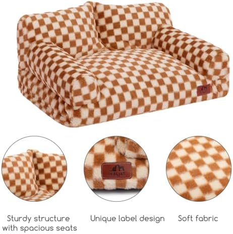 Hollypet Small Dog Large Cat Bed Puppy Couch Beds for Pets up to 25 lbs - Image 6