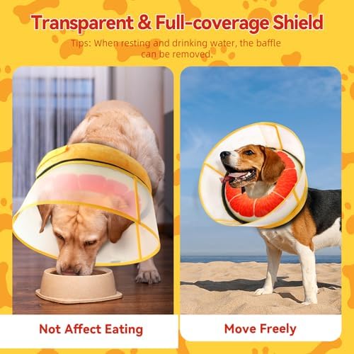 Upgraded Inflatable Dog Cone Collar to Stop Licking, Soft Dog Donut Collar - Image 6