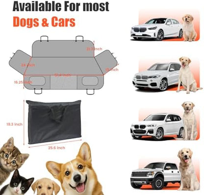 Egles Dog Car Seat Cover with Hard Bottom, Waterproof Back Seat Extender - Image 4