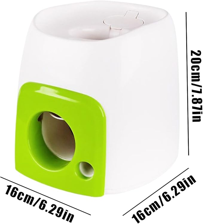 Automatic Dog Ball Launch - 16x16x20cm/6.3x6.3x7.87 Inches Tennis Ball Launch for Dogs | Interactive Toys with Snack Dispensing Puzzle for Puppy Training Exercise Inside Outside Backyard
