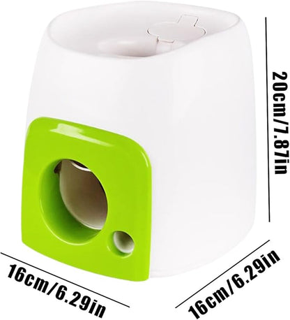 Automatic Dog Ball Launch - 16x16x20cm/6.3x6.3x7.87 Inches Tennis Ball Launch for Dogs | Interactive Toys with Snack Dispensing Puzzle for Puppy Training Exercise Inside Outside Backyard