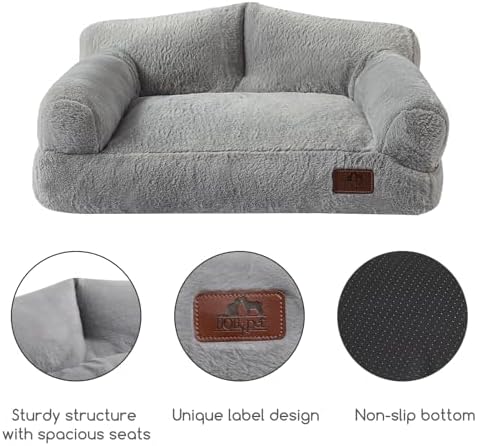 Hollypet Small Dog Large Cat Bed Puppy Couch Beds for Pets up to 25 lbs - Image 6