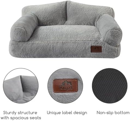 Hollypet Small Dog Large Cat Bed Puppy Couch Beds for Pets up to 25 lbs - Image 6
