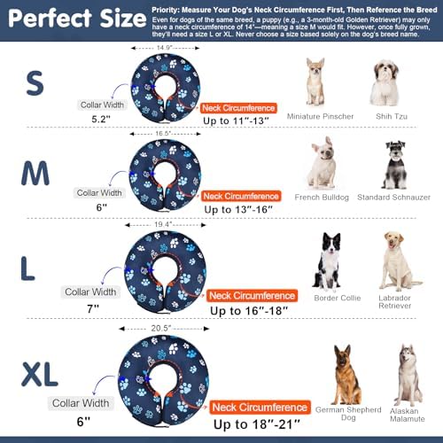 BEAUTYZOO Dog Cone Collar Alternative After Surgery,Pet Neck Donut E‑Collar - Image 2