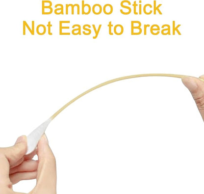 Egaageoi 200 Count Large Cotton Swabs for Dogs & Cats (6 Inch) | Biodegradable Bamboo Handle Tips for Pet Ear Cleaning | Soft Fragrance-Free Applicators for Ointments & Medication