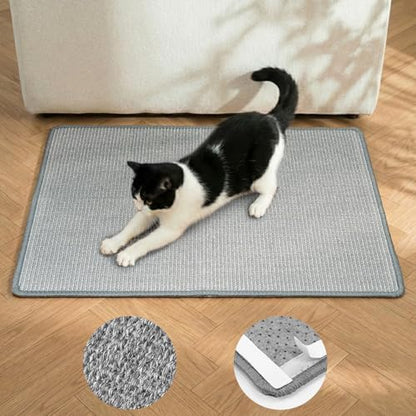 Conlun Cat Scratcher Mat,Natural Sisal Cat Scratch Pad,Horizontal Floor Cat Scratching Pads Rug for Indoor Cats Grinding Claws Nails,Cat Furniture Protector for Couch & Carpets & Sofas by Conlun