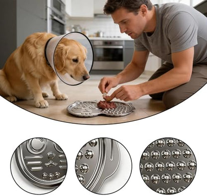 Lick mat for Dogs, Heavy-Duty Stainless Steel Cat Licking Mat, Dog Lick mat – Durable Pet Slow Feeding Mat for Anxiety Relief, Boredom Buster & Grooming Aid for Dogs & Cats - Image 3