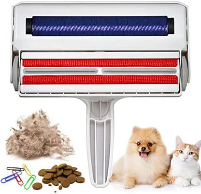 Upgraded Pet Hair Remover and Dirt Remover for Furniture, Reusable Dog Hair Remover Roller for Dog & Cat, Self-Cleaning, Perfect Fur Remover for Couch, Carpet, Bed and Car and More (White) - Image 2