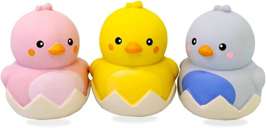 Latex Dog Squeaky Toys Rubber Duck Dog Toy Easter Dog Toys for Small Dogs (3pack)