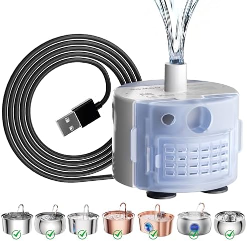 Tomxcute Official Replacement Pump for Cat Water Fountain <20dB by TOMXCUTE