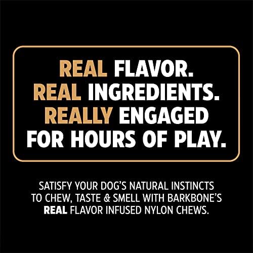 Pet Qwerks Pigs Ear BarkBone - Nylon Dog Bone for Aggressive Chewers - Bacon Flavor - 4.5" | (Pack of 4) - Image 3